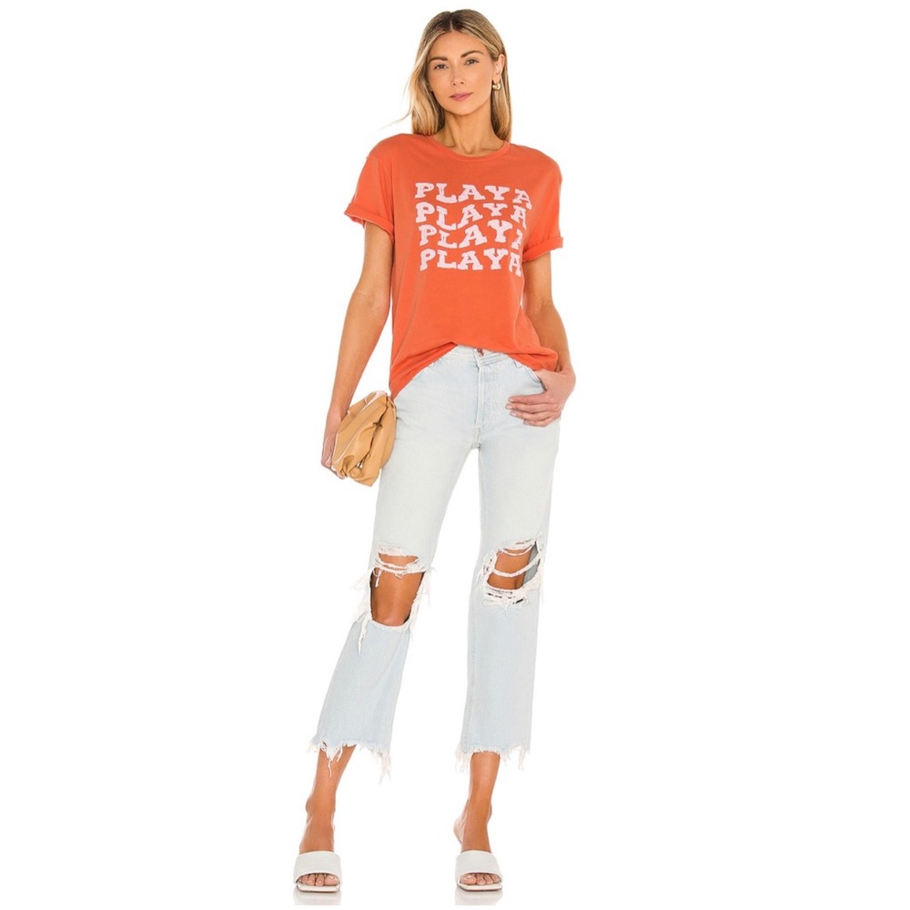 Maggie Mid Rise Jean in Paradise Blue
